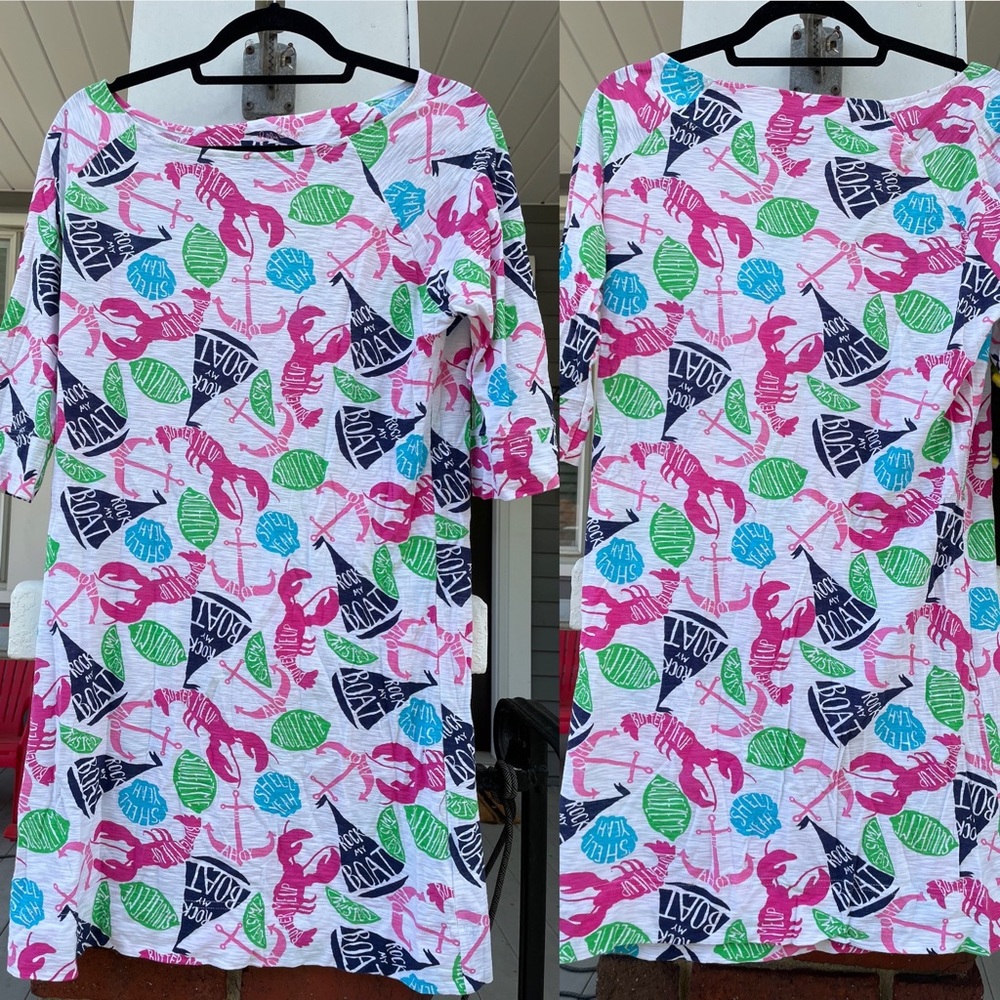 LILLY PULITZER Cassie Dress | “Rock My Boat” (Size M)